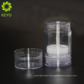 Cosmetic twist up deodorant container twist up plastic gel stick for personal care